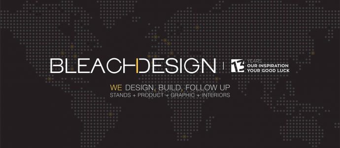 A Bleach Design na Feiplastic, na Mosbuild, na Plast Expo e na Eurogastro